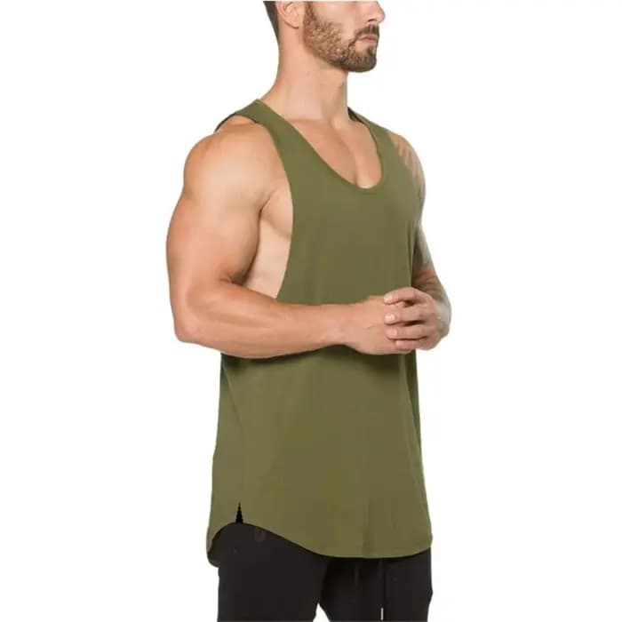 T-Shirt sans manches en coton respirant pour hommes
