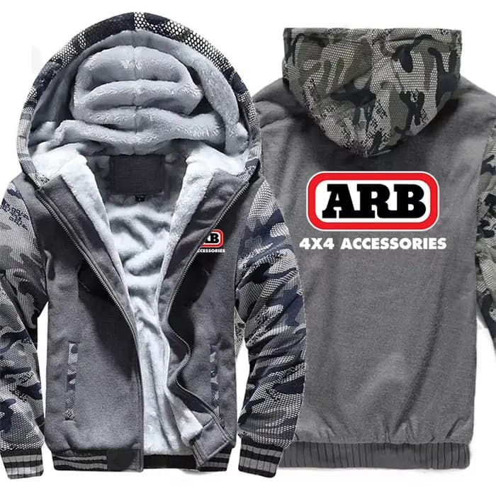 ARB sweat à capuche pour homme manteau hiver chaud polaire ARB Logo sweats veste