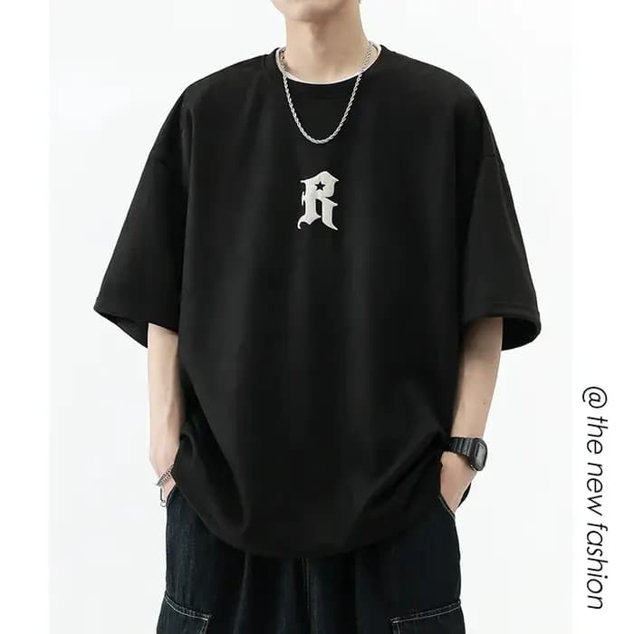 T-shirt en daim à manches courtes pour homme, streetwear, hip-hop, harajuku, en coton, à la mode