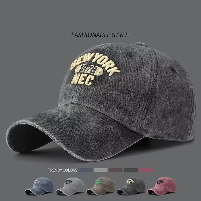 Casquette de Baseball coréenne en coton délavé