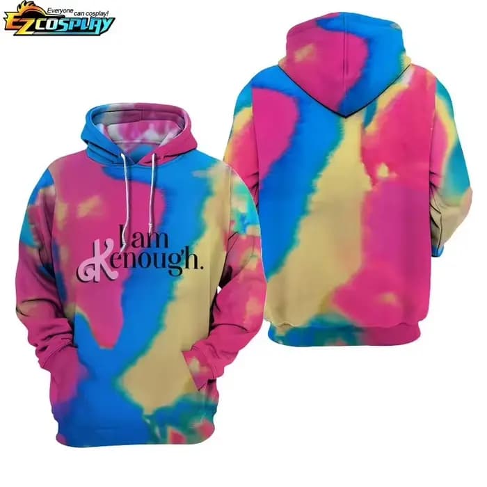 Je suis Kenough unisexe sweat à capuche vêtements de sport à capuche à manches longues femmes hommes film sweat mode