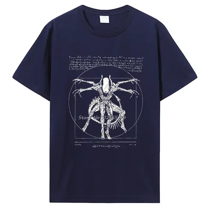 2019 marque t-shirt Homme t-shirts trucs Cool pour adolescents Da Vinci Alien