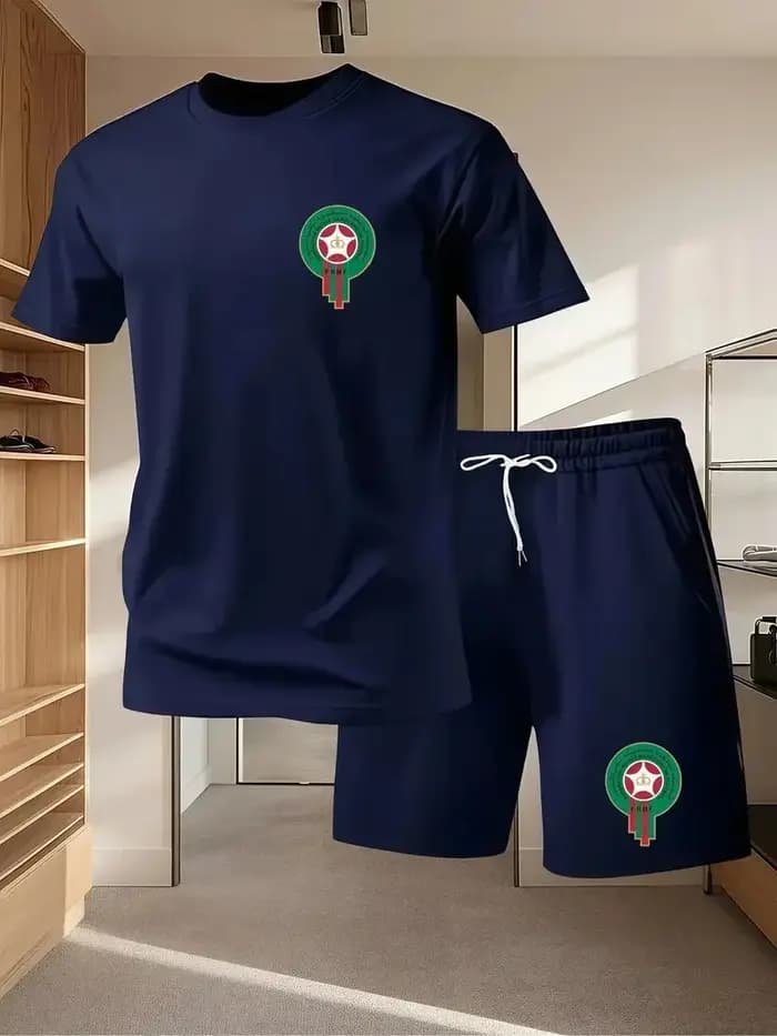 Ensemble deux pièces décontracté et tendance pour jeunes hommes