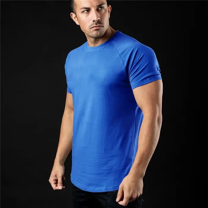 T-shirt manches courtes pour homme, en coton, slim, mode été