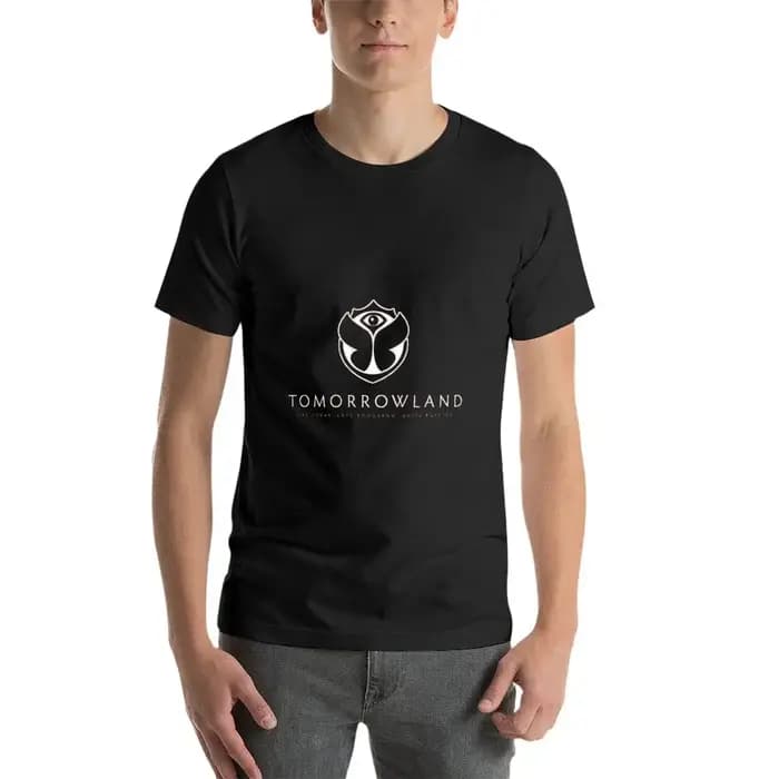 Tomorrowland-T-Shirt noir pour homme