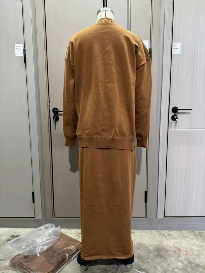 Mode pull décontracté manteau femmes Vintage automne hiver robe