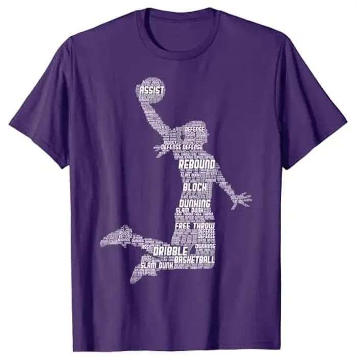 T-shirt graphique de basket-ball pour filles et femmes