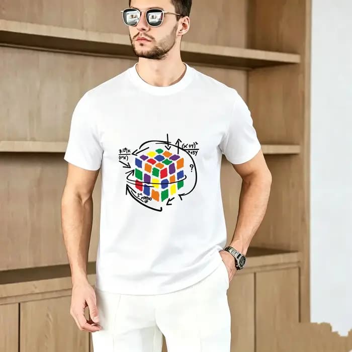 T-shirt tendance pour homme 100% coton