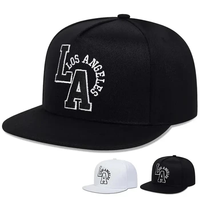 Casquette de baseball brodée Los Angeles Hip Hop Snapback pour hommes