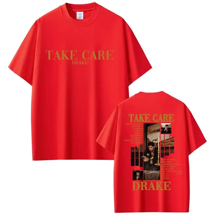 Rappeur Drake prendre soin Album graphique T-shirt hommes femmes Hip Hop mode Pop musique T-shirt dé