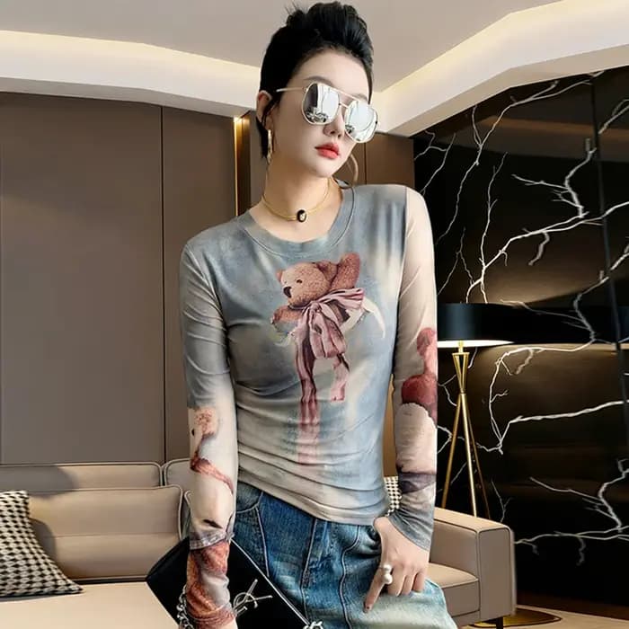 T-shirt européen pour femme MadBlack