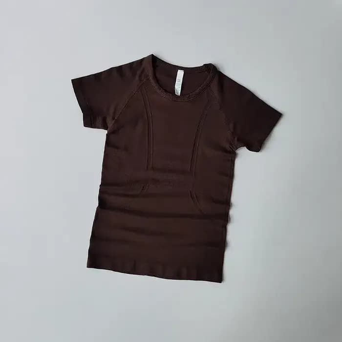 Femmes Yoga haut sans couture Sport t-shirts chemise de Fitness vêtements de Sport à manches courtes