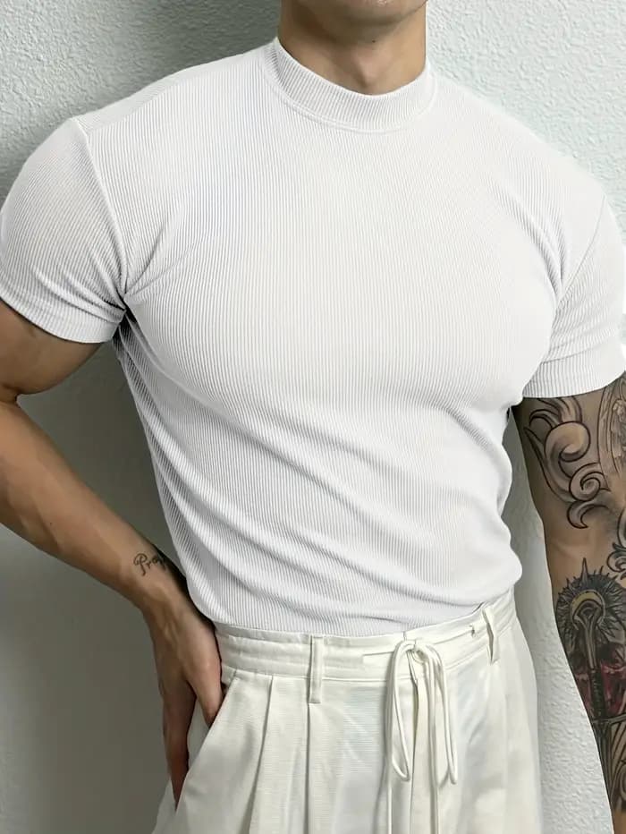 2026 Nouveau T-shirt de sport de loisirs Hommes vêtements