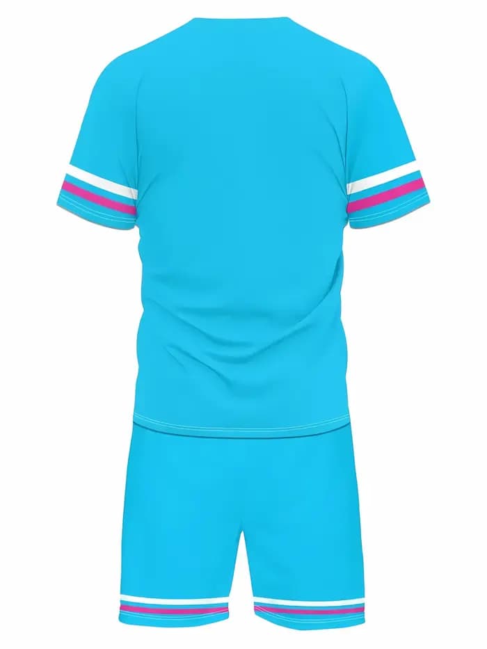 2025 hommes été nouveau décontracté respirant à manches courtes T-shirt ensemble short et haut sport