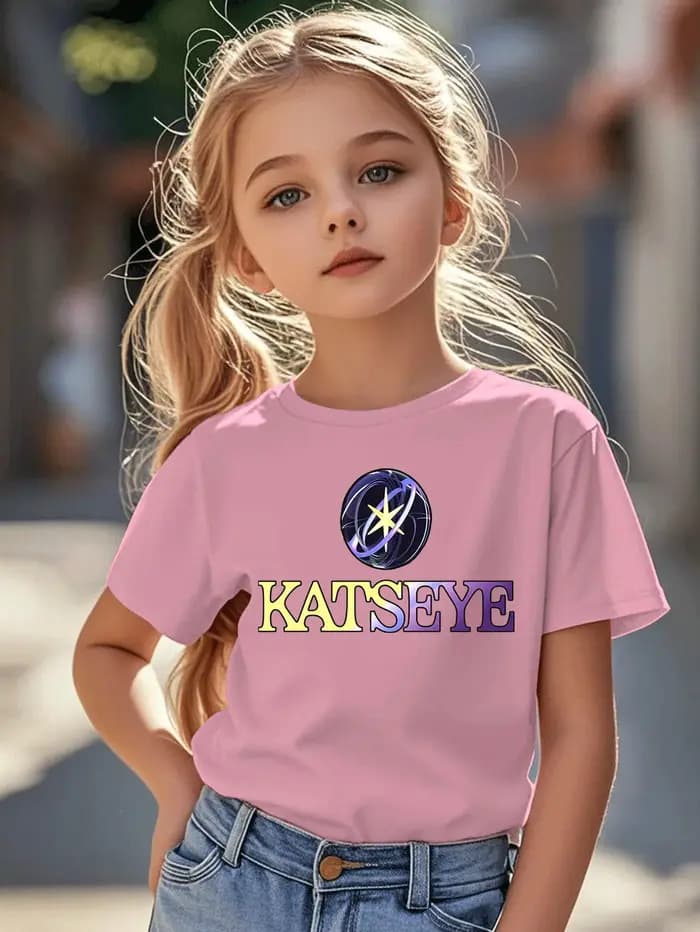 T-shirt imprimé avec logo KATSEYE