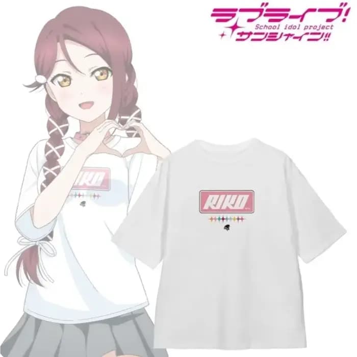 Anime Lovelive Sunshine Aqoursarti Mate même T-shirt coton été hauts pour hommes femmes à manches courtes