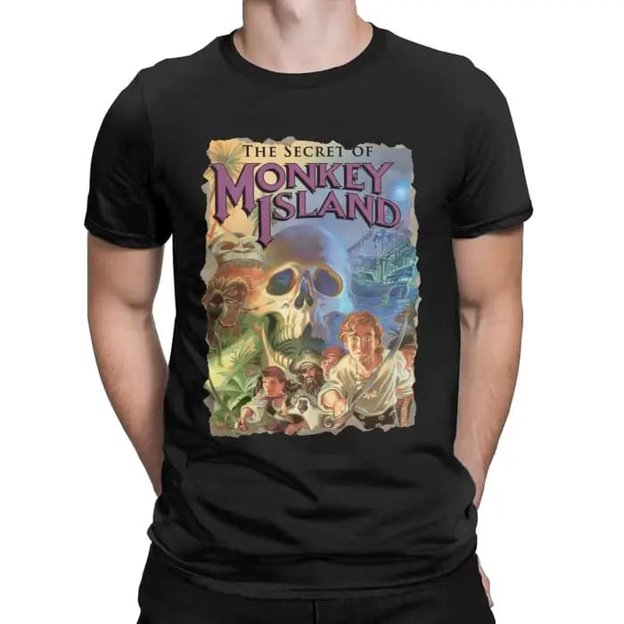 Créatif le Secret de l'île des singes T-Shirt hommes col rond 100% coton t-shirts à manches courtes