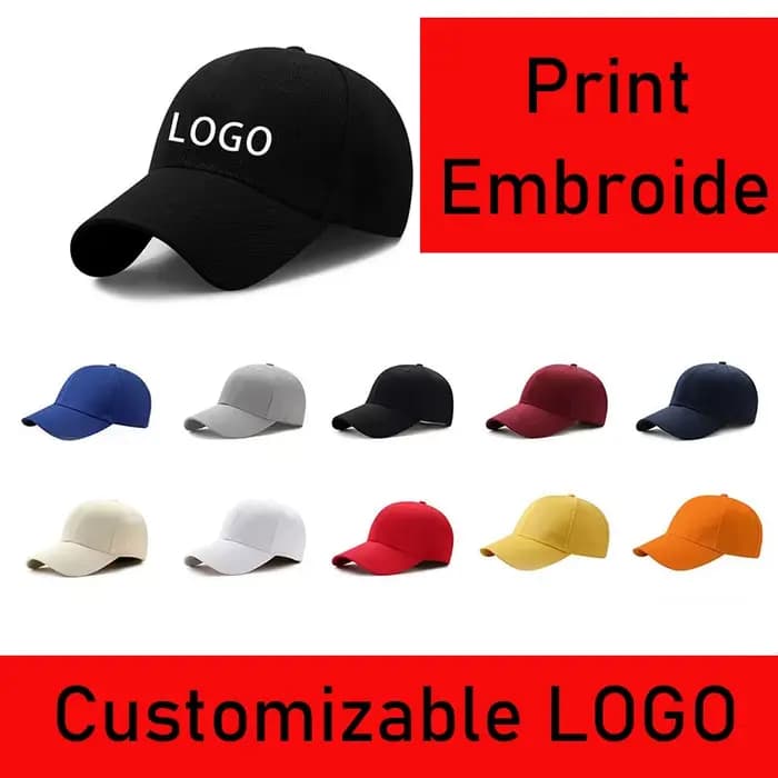 Casquette de baseball réglable avec logo personnalisé pour hommes et femmes
