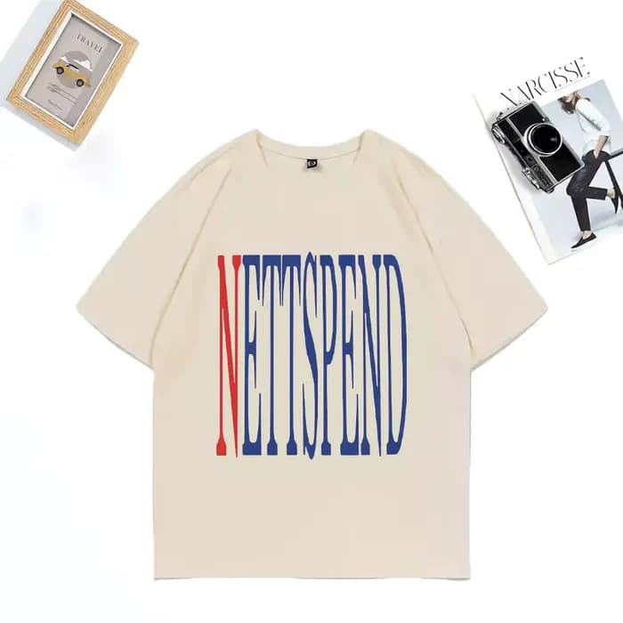 NETTSPEND TOUR vêtements nouveau unisexe Hip Hop streetwear surdimensionné vintage t-shirt 100% coton à manches courtes