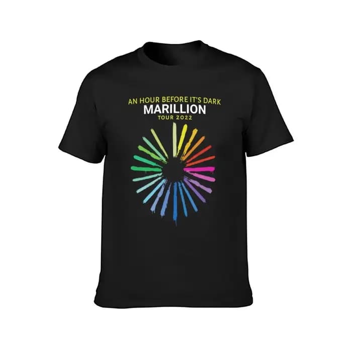 MARILLION TOUR-T-Shirt Surdimensionné en Coton pour Homme, 2022