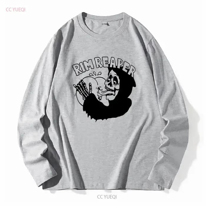 RIM REAPER T SHIRT moto hors-la-loi motard vintage lavé streetwear vêtements de créateurs mode élégante légèrement graphique