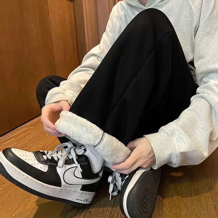 Pantalon de jogging en polaire pour homme hiver 2026