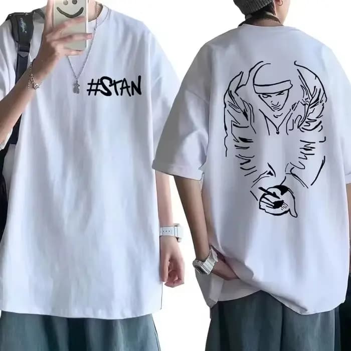 Rappeur Eminem Album de musique T-shirt Tour du monde cadeau pour Fan