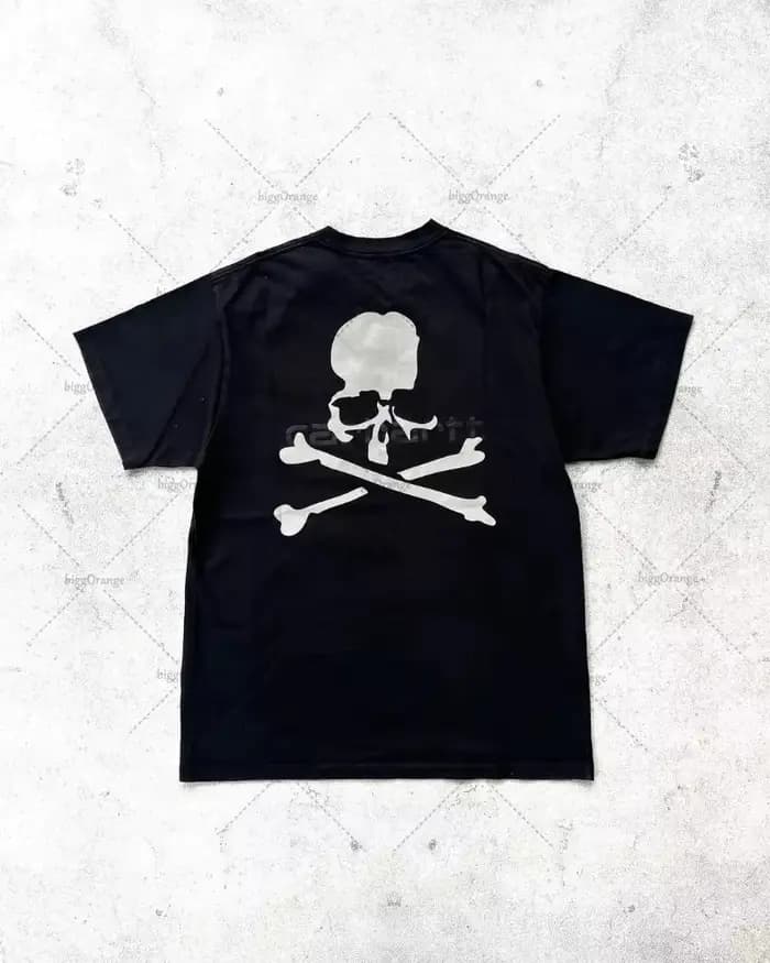 T-shirt manches courtes homme, vêtement de rue américain, Hip-hop, rétro, crâne, ample, à la mode, H