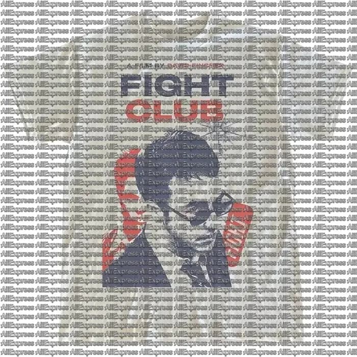 T-shirt graphique vintage pour homme 2026, motif film Fight Club, design David Fincher avec texte ro