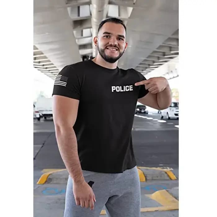 T-Shirt de sécurité des forces de l'ordre-Police EMS FBI shérif de sauvetage incendie