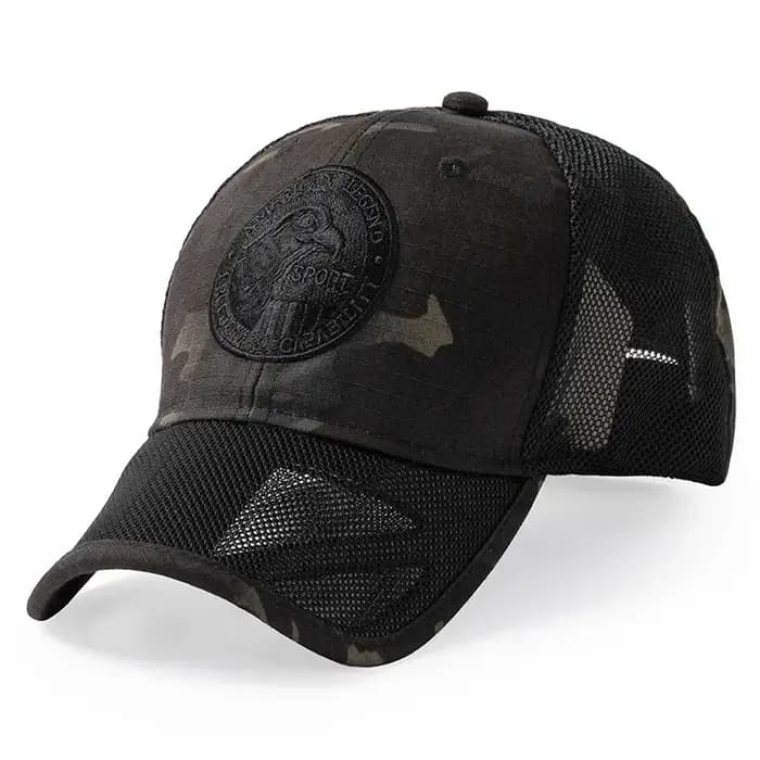 Casquettes de baseball en maille pour adultes, chapeau de soleil camouflage, chapeaux de sport Snapb