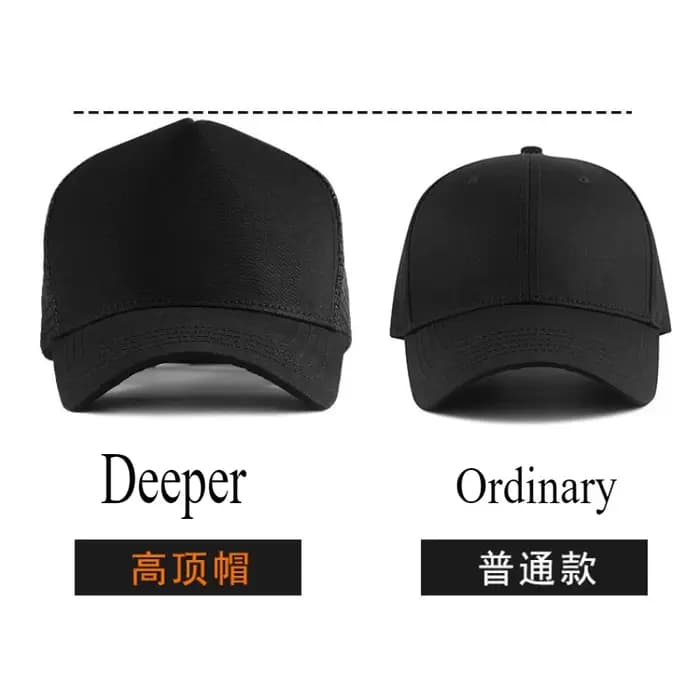 Grande tête plus profonde haut casquettes de Baseball mâle été extérieur maille