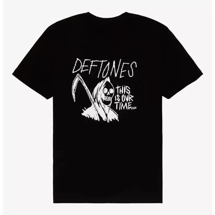 T-Shirt en coton avec image de la bande de musique Private Music Snake Deftones