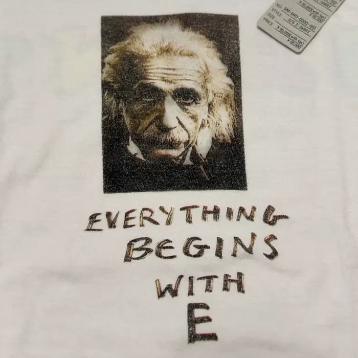 T-shirt surdimensionné Saint Everything Begins With E pour hommes et femmes