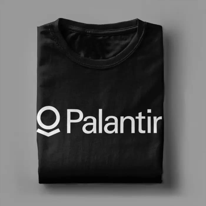 Palantir Company Logo T-Shirt été 100% coton T-Shirts pour homme populaire personnalisé