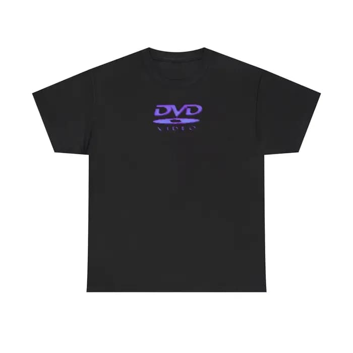 Nouveau T-shirt DVD 2026 – Imprimés lettres DVD et vidéo rétro pour homme, été, 100 % coton, doux et