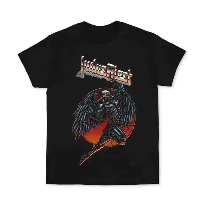 T-shirt de loisirs de la marque JUDAS PRIEST, marque de luxe pour hommes et femmes