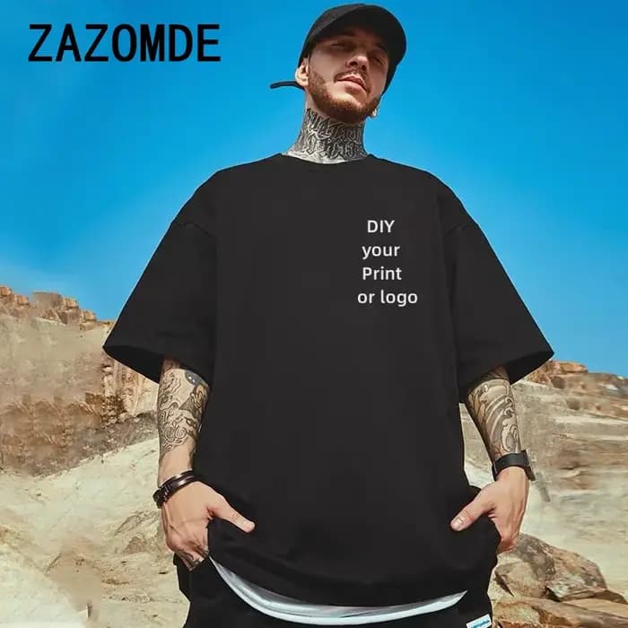 T-shirt personnalisé 100% coton pour hommes et femmes