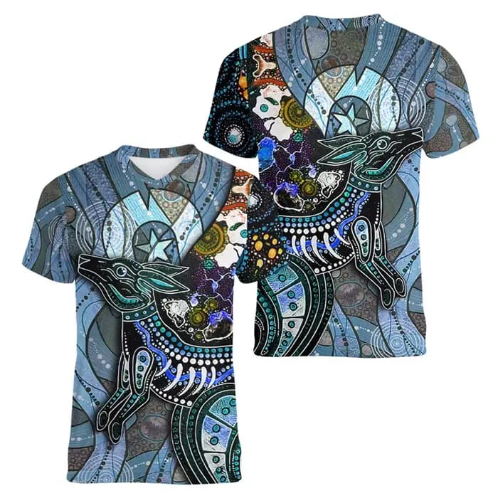 Australie motif kangourou T-shirt hommes 3d imprimé Animal
