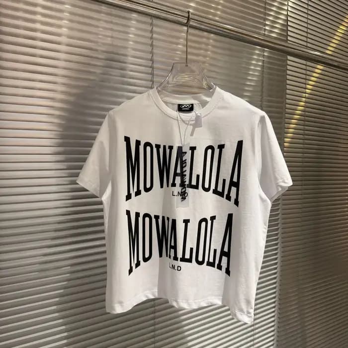 T-shirt blanc double épaisseur Mowalola - Coupe ajustée