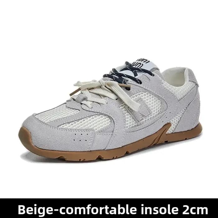 Sheii – baskets de sport rétro en cuir véritable pour femmes