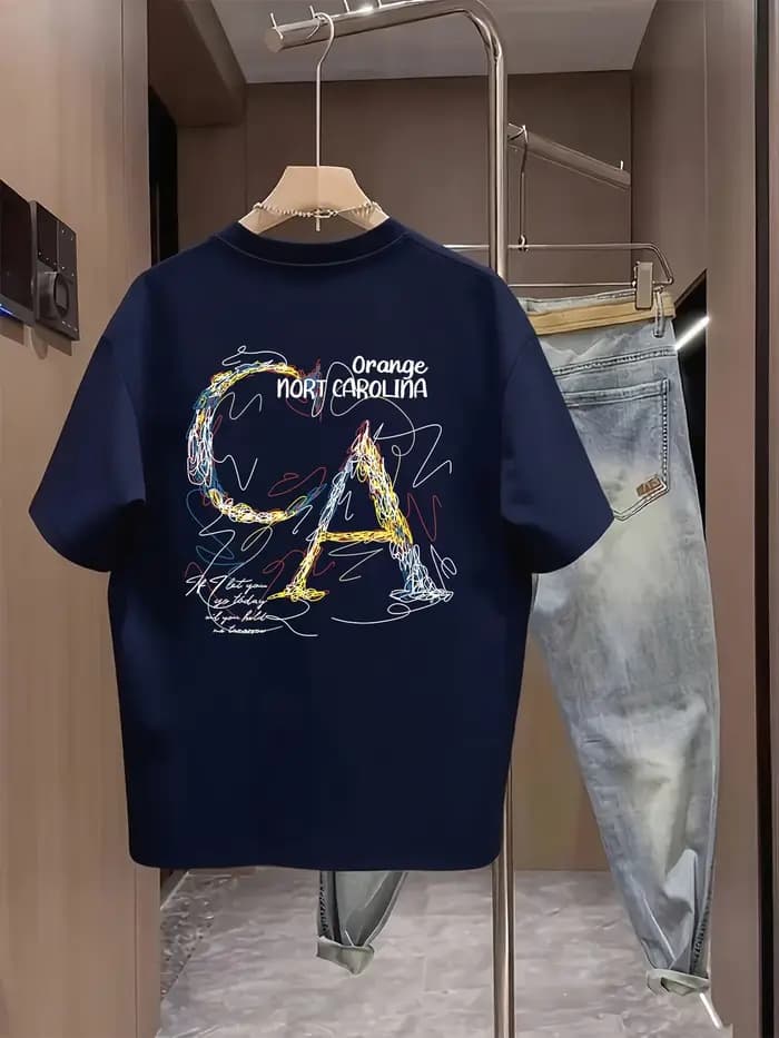 T-shirt pour homme, 100% coton