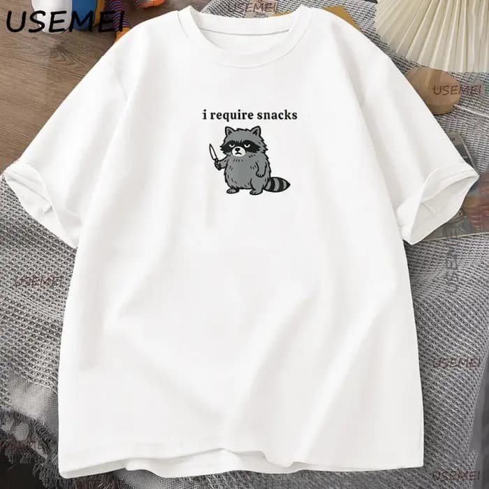 Je rechercher des collations T-Shirt drôle raton laveur hommes femmes