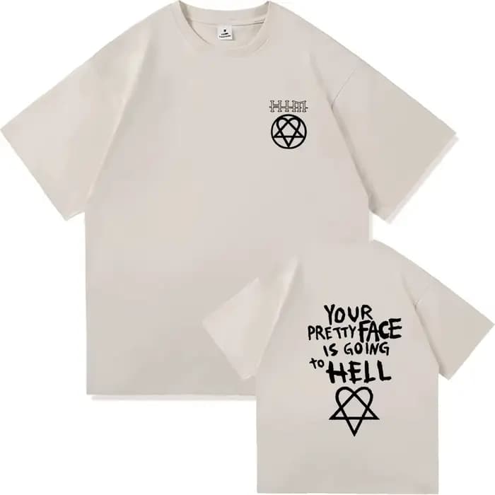 T-shirt Your Pretty Face Is Going To Hell Him Ville Valo