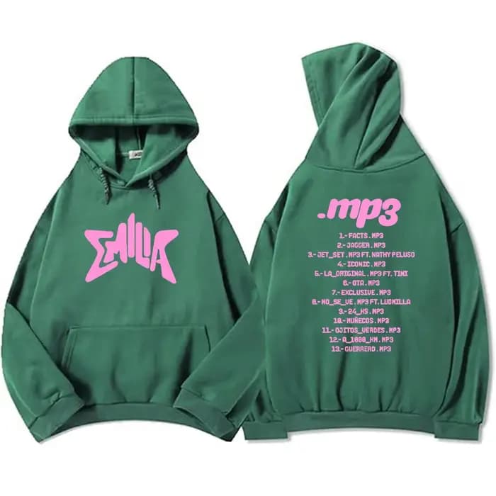 Streetwear Album MP3 Emilia Mernes sweat à capuche Hip Hop hommes sweats