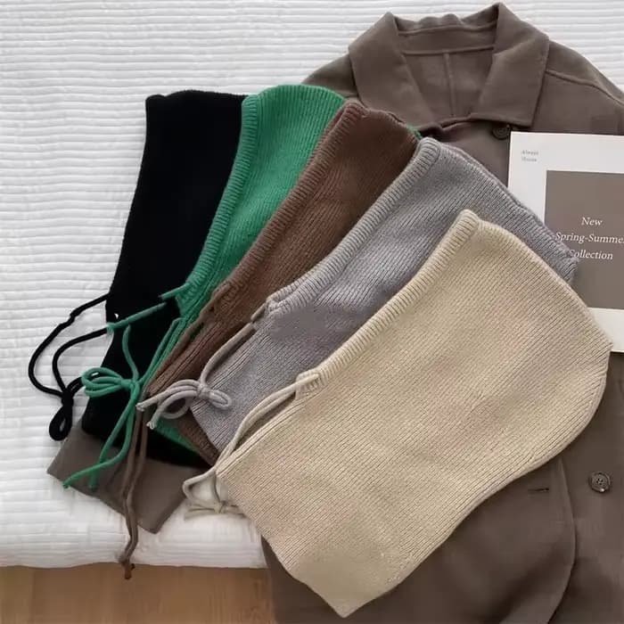 Casquettes à capuche tricotées hiver cagoule chapeaux femmes en plein air plus chaud cordon