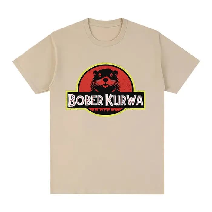 Bober Kurwa Bobr drôle Meme graphique T-shirt hommes femmes mode Hip Hop manches courtes T-shirts amples 100% coton
