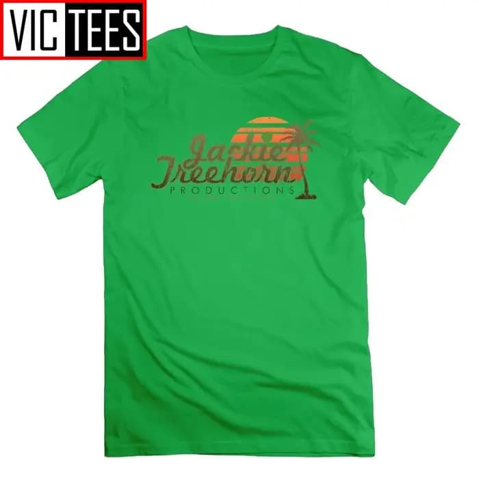 Jackie Treehorn Productions t-shirt le grand Lebowski coton à manches courtes T-Shirts col rond hommes grande taille
