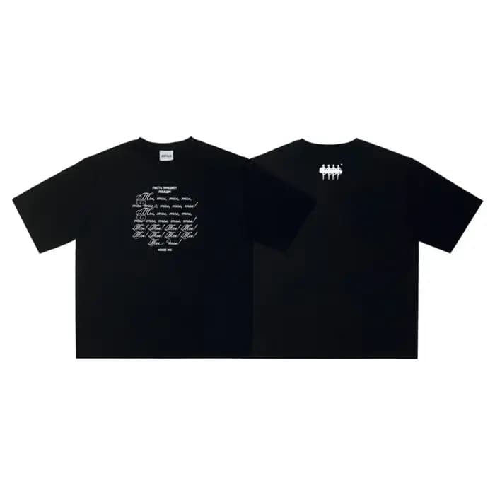 Harajuku Streetwear hommes t-shirt Пусть танцуют лебеди imprimé graphique surdimensionné Hip Hop Y2k
