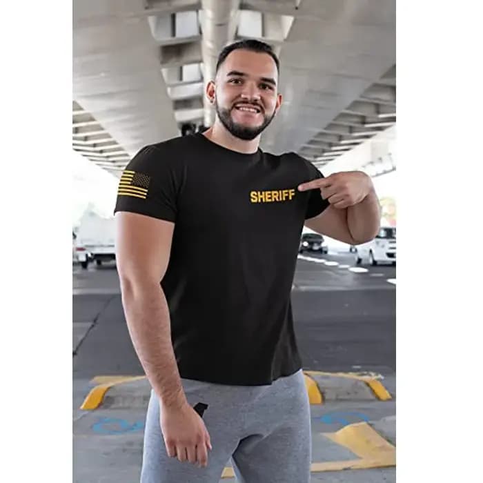 T-Shirt de sécurité des forces de l'ordre-Police EMS FBI shérif de sauvetage incendie